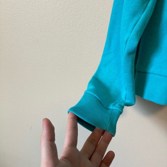 PINK Victoria Secret Blue Quarter Zip XSmall - Picture 4 of 8